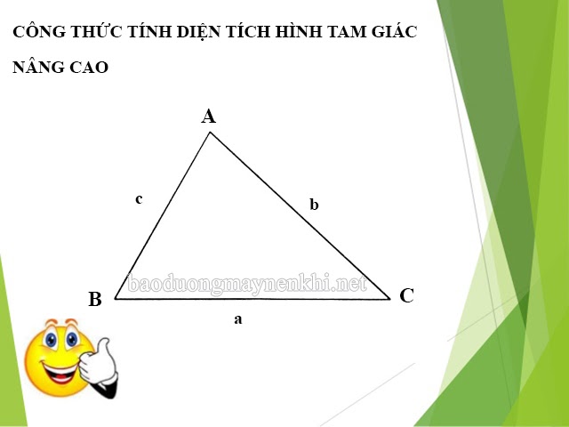 công thức tính diện tích tam giác vuông