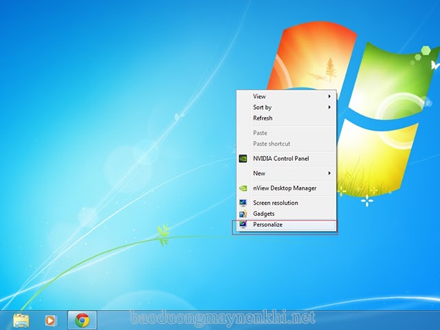 Cách thay đổi hình nền máy tính Windows 7