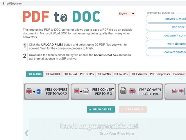 chuyển pdf sang word PDF to DOC online