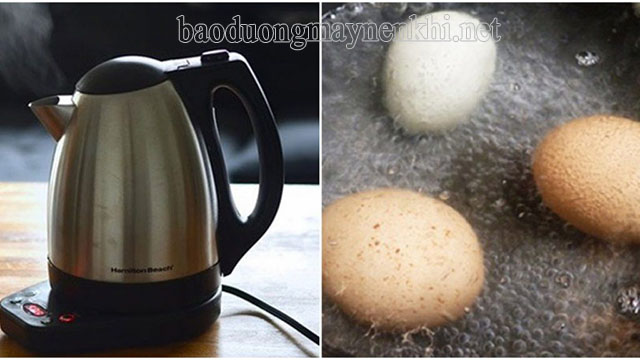 Cách luộc trứng bằng ấm siêu tốc