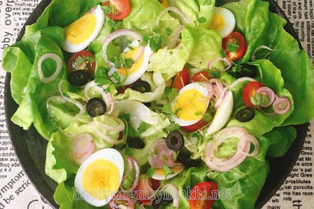 Salad với giấm 