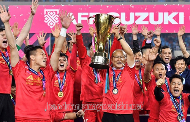 Việt Nam 2 lần giành chức vô địch giải bóng đá AFF Cup