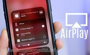 AirPlay là tính năng dùng để truyền tải âm thanh, video, hình ảnh giữa các thiết bị có kết nối cùng mạng Wifi