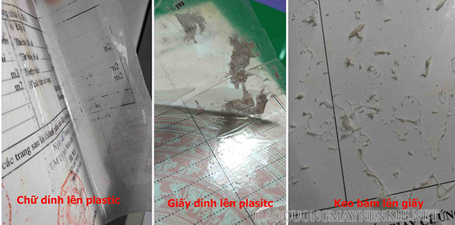 Gỡ miếng ép plastic sai cách có thể làm hỏng tài liệu